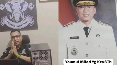 **Ketua NGO KMPL Sampaikan Ucapan Yaumul Milad ke-46Th untuk Gubernur Lampung**