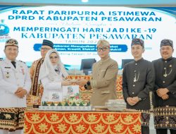 Hadiri Rapat Paripurna Istimewa DPRD Kabupaten Pesawaran dalam rangka peringatan Hari Jadi ke-19 Kabupaten Pesawaran, Gubernur Lampung Ajak Pesawaran Perkuat Kolaborasi dan Tingkatkan Kualitas SDM